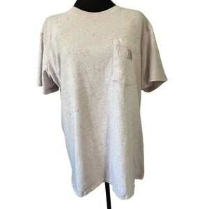 Carhartt Men's Short Sleeve Loose Fit Heavyweight Pocket T-Shirt Size L Lavender